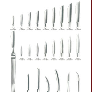 Dissecting Knives 1018-01 to 1018-18