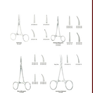 Artery Forceps Arterienklemmen Pinzas hemostaticas. EN DE ES