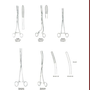 EN Polypus and Dressing Forceps DE Korn-(Polypen-)Zangen COTTON SWAB FORCEPS ES Pinzas para pólipos y vendaje