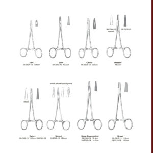 EN Needle Holders DE Nadelhalter ES Porta-agujas