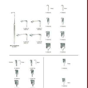 EN DE RETRACTORS २० Retractors Wundhaken ES Separadores