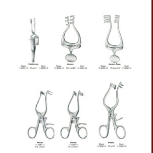 Retractors RETRACTORS Holzheimer Sharp 11-3251-10 10 cm/4" blunt 11-3252-10 Sharp 11-3253-10 Jansen 10.5 cm/4% blunt 11-3254-10 २० Wundhaken Separadores 태