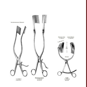 RETRACTORS Hemilaminectomy Retractor 000000 27cm/10%" Beckmann-Eaton 11-3299-33 33 cm/13 11-3298-27 Retractors EN Wundhaken DE Separadores ES