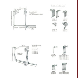 RETRACTORS Abdominal Retractors Bauchdeckenhalter DE ES Separadores abdominales. EN ९०