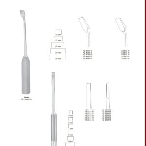 Bone Chisels and Gauges Meißel und Osteotome Cinceles y Gubias para huesos EN DE ES