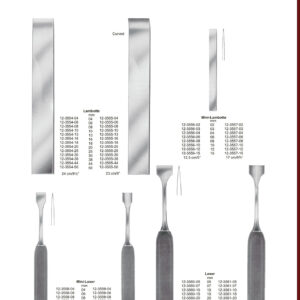 Bone Chisels and Gauges Meißel und Osteotome Cinceles y Gubias para huesos EN DE ES
