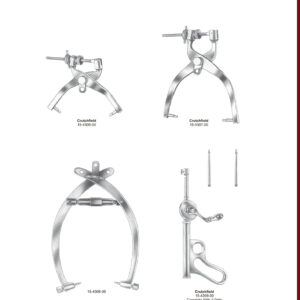 Cervical Traction Tongs Schädelhalter Pinzas de tracción cranial EN DE ES