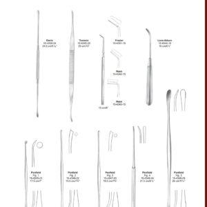 EN DE ES  Dura Dissectors and Elevators Dura-Dissektoren, Elevatoren Disecacores para dura-madre, Elevadores