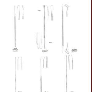 Dura Dissectors and Elevators Dura-Dissektoren, Elevatoren Disecacores para dura-madre, Elevadores EN DE ES २०