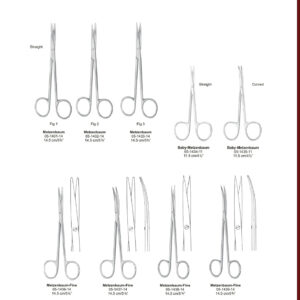 EN Dissecting and Operating Scissors DE ES  Präparierscheren, Chirurgische Scheren Tijeras para preparaciones, Tijeras para cirugia