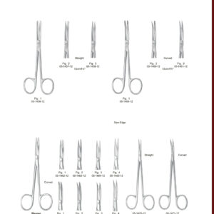 Fine Scissors Feine chirurgische Scheren Tijeras finas para cirugía. EN DE ES २०