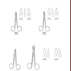 Blunt 05-1638-10 Pointed 05-1639-10 Beebee Straight 10.5 cm/4" 05-1642-10 10.5 cm/4 Crown Scissors EN Crown shears DE corona Tijeras ES