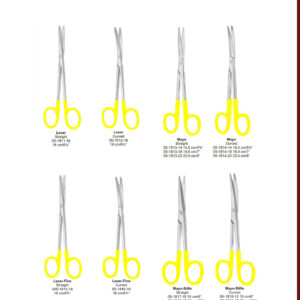 SCISSORS Dissecting and Operating Scissors Präparierscheren, Chirurgische Scheren EN DE Tijeras para preparaciones, Tijeras para cirugia ES २० SAIME SURGICAL db Lexer Straight 05-1811-16 16 cm/64" db Curved 05-1812-16 16 cm/6% db Mayo Straight 05-1813-14 14.5 cm/5 05-1813-18 18.0 cm/7" 05-1813-23 23.0 cm/9 db Mayo Curved 05-1814-14 14.5 cm/5%" 05-1814-18 18.0 cm/7" 05-1814-23 23.0 cm/9 db Lexer-Fine Straight 005-1815-16 16 cm/64 db Lexer-Fine Curved 05-1816-16 16 cm/61" db Mayo-Stille Straight db Mayo-Stille Curved 05-1818-15 15 cm/6 05-1818-17 17 cm/6 05-1817-15 15 cm/6" 05-1817-17 17 cm/6 90 www.saimsurgical.com