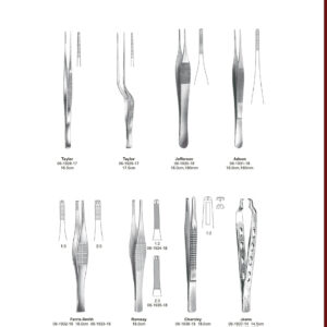 FORCEPS Dressing Forceps, Tissue Forceps Anatomische Pinzetten, Chirurgische Pinzetten Pinzas de diseccion, Pinzas de diseccion con dientes EN DE ES